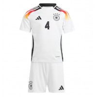 Deutschland Jonathan Tah #4 Fußballbekleidung Heimtrikot Kinder EM 2024 Kurzarm (+ kurze hosen)